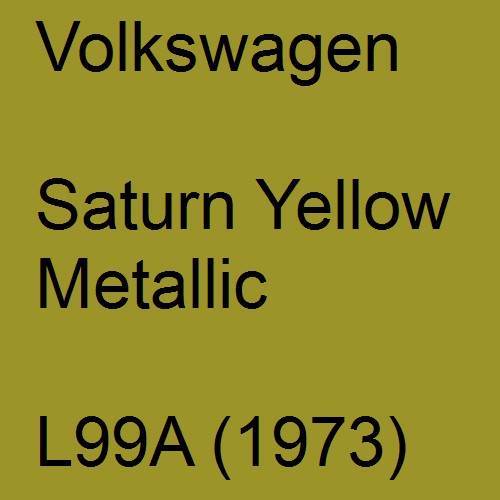 Volkswagen, Saturn Yellow Metallic, L99A (1973).